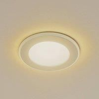 Lindby LED recessed light Toka, 6.5 W, white, plastic, CCT