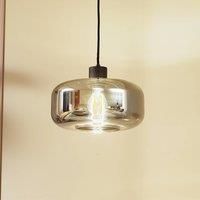 Lindby Hildur Pendant Light in Aluminium Glass (1 Bulb, E27) – Hanging Lamp Dining Table Lamp Living Room Light