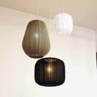 Lindby hanging light Helin, 3-bulb, black/white/grey, 60 cm