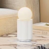 Lindby Nielson Table Lamp Modern in White Plaster/Clay (1 Bulb, E27) - Table Lamp Desk Lamp Bedside Lamp Living Room Light