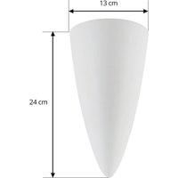 Lindby Pascali Wall Light Indoor (Modern) in White Plaster/Clay (1 Bulb GU10) - Wall Washer Wall Spotlight Wall Lighting Bedroom / Living Room Light