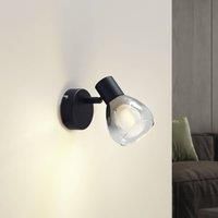 Lindby Pendura (Modern) Aluminium Glass Wall Light (1 x E14 Bulb) - Wall Light for Bedroom, Living Room, Living Room