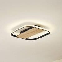 Lindby Romilda LED Ceiling Light (Country House, Vintage Rustic) in Aluminium Aluminium (1 Bulb) - Lamp Ceiling Light Living Room Light