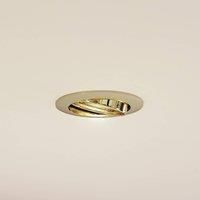 PRIOS Fibur (Modern) in Gold/Brass Metal (1 Bulb, GU10) Living Room Light