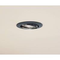 PRIOS Fibur (Modern) in Aluminium (1 Bulb, GU10) Living Room Light