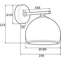 Euluna Mina wall light, matt chrome
