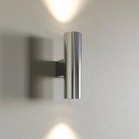 Euluna Marion wall lamp, 2-bulb, chrome