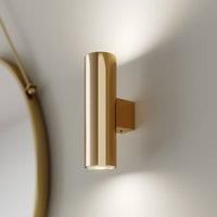 Euluna Marion wall lamp, 2-bulb, brass