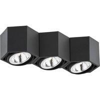 Euluna Elvas ceiling light, swivelling, 3-bulb, black