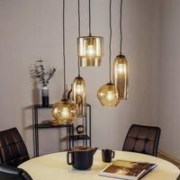 Euluna Svala pendant variable 5-bulb circle