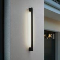 Lindby Neano LED wall light, 90cm, black, metal, IP54