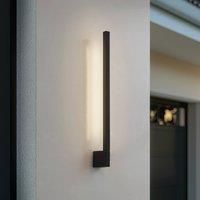 Lindby Neano LED Outdoor Wall Light (Splash-Proof (Modern) in Black Aluminium (1 Bulb) - Outdoor Wall Lights Wall Lamp LED Outdoor Lamp Outdoor for Outdoor Wall / House Wall