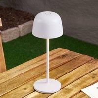 Lindby Arietty LED (Touch Dimmer) Dimmable (Modern) in White Aluminium (1 Bulb) Touch Lamp Living Room Light