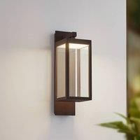 Lucande LED outdoor wall lamp Ferdinand, rust, metal, IP54