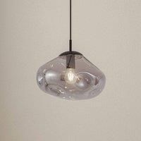 Lindby Lelia Pendant Light (Design, Modern) in Aluminium Made of Glass (1 Bulb E27) - Pendant Lamp Dining Table Lamp Pendant Light Living Room Light