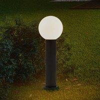 Lindby Dangan Outdoor Light (Splash-Proof (Modern) in White Glass (1 Bulb, E27) - Path Light Bollard Light Path Lamp Base Light