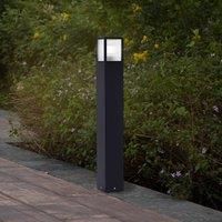Lucande Klemens path light, 90 cm, black, metal, IP54