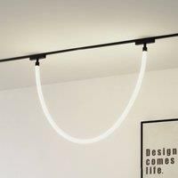 Lindby LED rope light Lumaro, length 150 cm, textile, 48 V