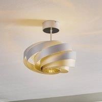 Euluna Vento ceiling light, aluminium-coloured, 40 cm, metal