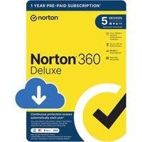 NORTON 360 Deluxe - 1 year for 5 devices, Download