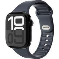 VONMAHLEN Classic Band 2 Apple Watch 44 - 49 mm Silicone Strap - Navy Blue, Blue