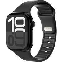 VONMAHLEN Classic Band 2 Apple Watch 44 - 49 mm Silicone Strap - Black, Black
