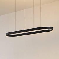 Lucande Smart LED pendant light Melinay, black, CCT, Tuya