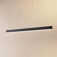 Lucande Smart LED pendant light Mylosh, black, CCT, Tuya