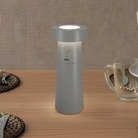 Lucande LED Table Lamp Salt (Modern) in Silver for e.g. Living Room & Dining (1 Light Source,) from Desk Lamps