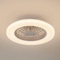 Lindby Vedin LED ceiling fan, DC, quiet, 49 cm, CCT