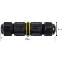 PRIOS Cable connector, waterproof, IP68, length 98 cm, black