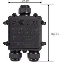 PRIOS Cable connector, waterproof, IP68, length 130 cm, black