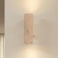 Lucande Wall lamp, travertin