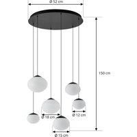 Lucande Pendant lamp, black