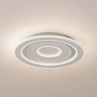Lindby LED ceiling light Lorvik, 40 cm, white, CCT, dimmable