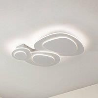 Lindby Delar LED ceiling light, 60 x 60 cm, CCT, dimmable