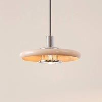 Lindby Branford pendant light, retro, 35 cm, beige, metal
