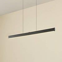 Lucande Arvon LED hanging light, black, 116 cm, dimmable, CCT