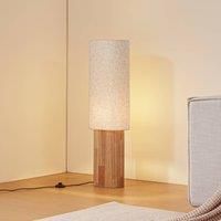 Lindby Desk lamp, wood, paper