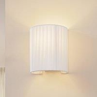 Lindby Wall lamp, white, Metal, Fabric