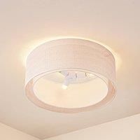Lindby Ceiling lamp Soula, fabric