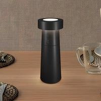 Lucande LED pepper shaker Pepper, dark grey, rechargeable battery, IP44