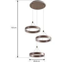 Lucande LED Pendant lamp Kolo, Rings