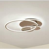 Lucande LED-ceiling lamp, coffee, 36 W