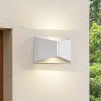 Lindby Outdoor LED Wall lamp,mat white