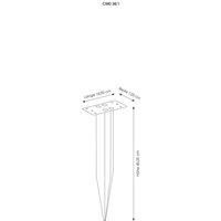 CMD Anguar ground spike for pillar and path lights