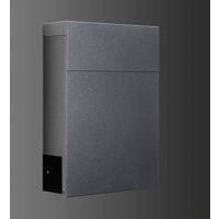 LCD 3030 letterbox 3030 with newspaper slot, graphite