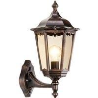 LCD 1120 outdoor wall standing lantern black-copper