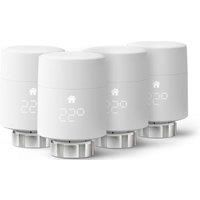 tado° Smart Radiator Thermostat (Universal Mounting) - Quattro Pack, Add-Ons for Multi-Room Control, Intelligent Heating Control