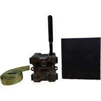 Technaxx 4G Wildcam TX-189 + 5W Solar Panel - 4MP FullHD Video Resolution, PIR Motion Detection up to 12m, 18000 mAh Battery Powered, Night Vision, 4G Mobile Network Connection, Viewing Angle 100°